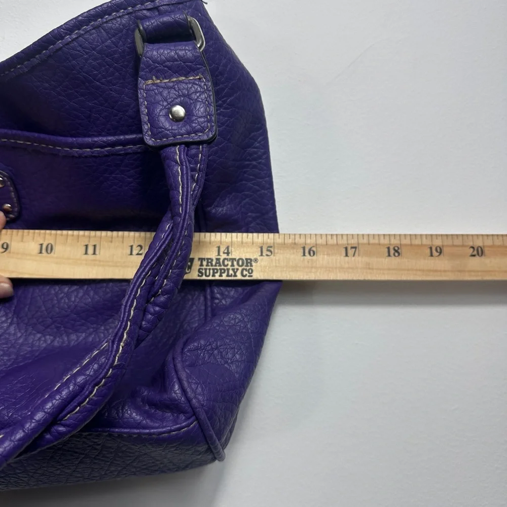 Treviso Purple Leather Women's Shoulder Bag‎ - Picture 7 of 11